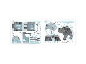 Intérieur coloré imprimé en 3D sur papier décalcomanie Quinta Studio QDS-35132 AH-64A (Trumpeter) (Petite version) 1/35 – immagine 2