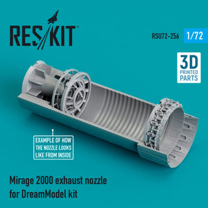 RESKIT RSU72-0256 MIRAGE 2000 TUYAU D&amp;#39;ÉCHAPPEMENT POUR MAQUETTE DREAMMODEL (IMPRIMÉE EN 3D) 1/72 – immagine 2
