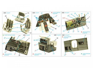 Intérieur imprimé en 3D et coloré sur papier décalcomanie Quinta Studio QD48385 TBM-3 Avenger (Accurate miniatures/Academy) 1/48  – image 2