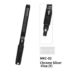 Stylo marqueur DSPIAE MKC-02 Chrome Argent FINE (1,5 mm)