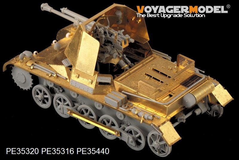 Maquette Voyager PE35440, canon de base allemand PaK(t) Panzerjäger I de 47 mm de la Seconde Guerre mondiale pour DRAGON 6230 au 1/35 – image 7