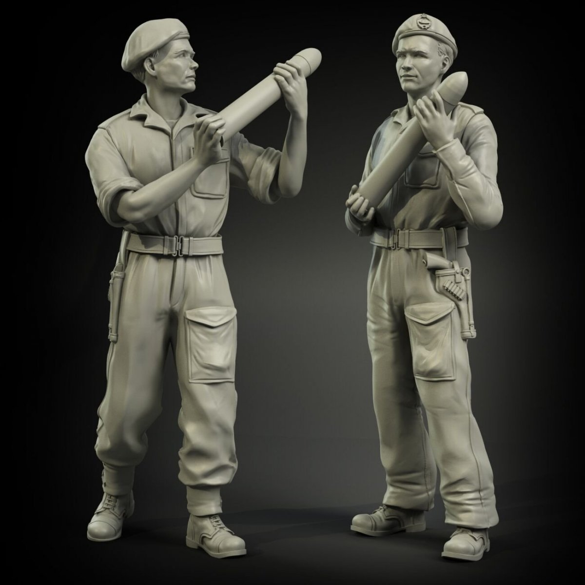 Panzer Art FI35-053 RAC britannique Afrique du Nord chargeant des munitions de 75 mm, set de soldats à l&amp;#39;échelle 1/35