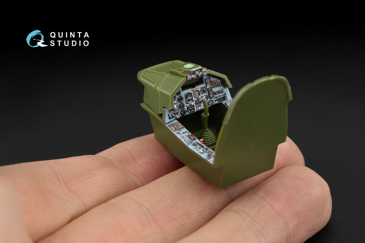 Intérieur imprimé en 3D et coloré sur papier décalcomanie Quinta Studio QDS-48249 Su-25 (Zvezda) 1/48  – image 6