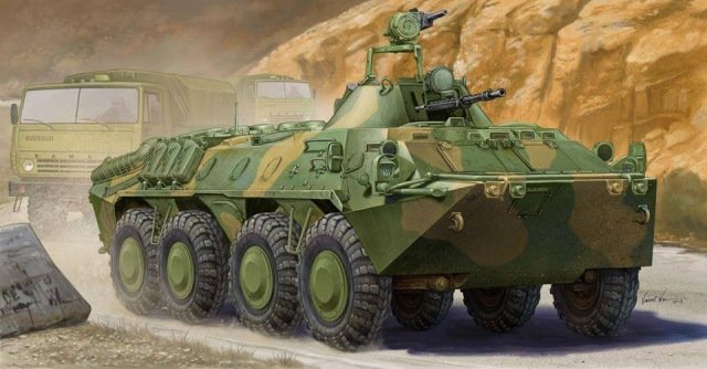 Trumpeter 01593 Véhicule blindé de transport de troupes russe BTR-70 en Afghanistan (1/35)