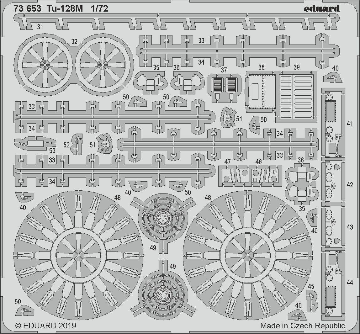 Eduard 73653 Tu-128M 1/72 TRUMPETER – image 2