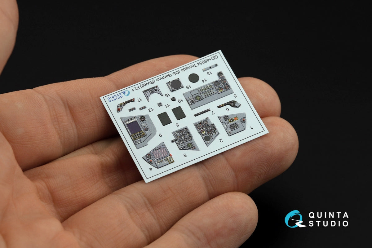 Intérieur imprimé en 3D et coloré sur papier décalcomanie (Revell) pour le Tornado IDS allemand de Quinta Studio QDS+48054 (petite version) (avec pièces en résine imprimées en 3D) 1/48 – image 3