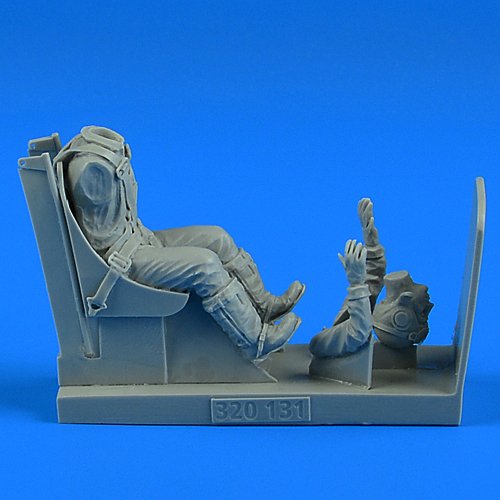 Aerobonus 320131 Figurine de pilote de l'US Navy (Seconde Guerre mondiale) avec siège pour F4U Corsair (Trumpeter, échelle 1/32) 