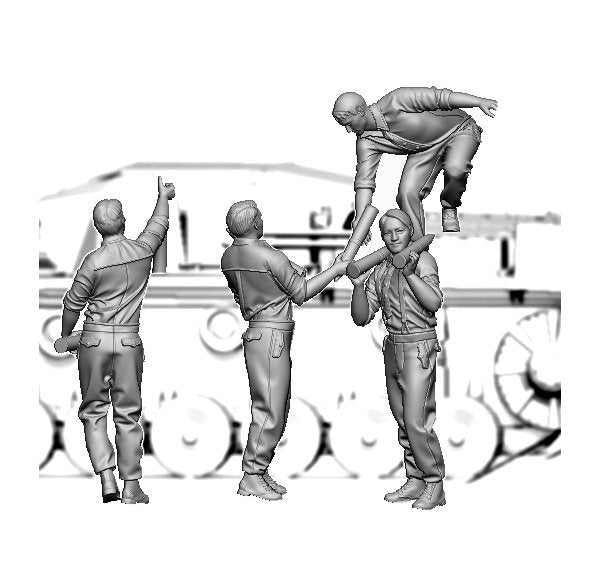 Glowel Miniatures 48007 German Tank crew loadin ammo 1/48 – zdjęcie 2