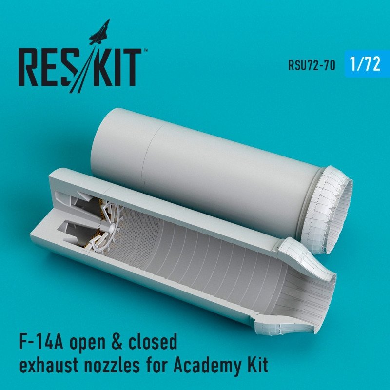 RESKIT RSU72-0070 Buses d'échappement ouvertes et fermées pour F-14A Tomcat (échelle 1/72)