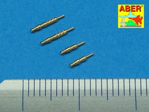 Aber A48 003 Jeu de 4 embouts de canon pour mitrailleuses d&amp;#39;avion allemandes MG 17 de 7,92 mm (1/48) – immagine 2