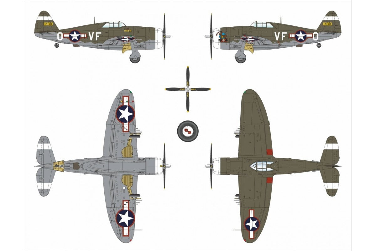 Dora Wings 48055 P-47C-2 Thunderbolt 1/48 – imagen 8