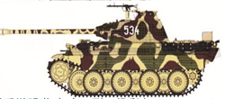 Masque de camouflage Border Model BD0028 pour Panther A/G 1/35