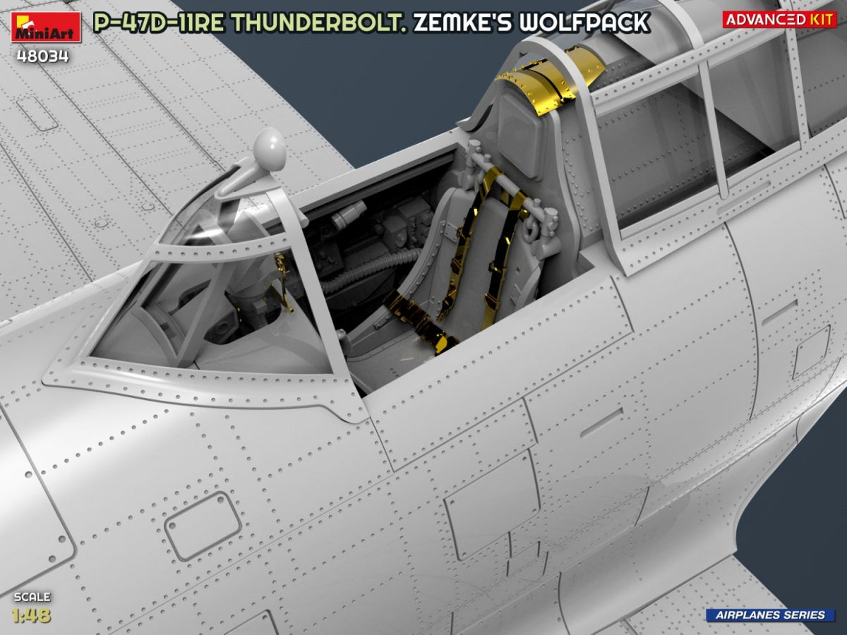 MiniArt 48034 P-47D-11RE Thunderbolt. Zemke&amp;#39;s Wolfpack. Advanced Kit 1/48 – zdjęcie 6