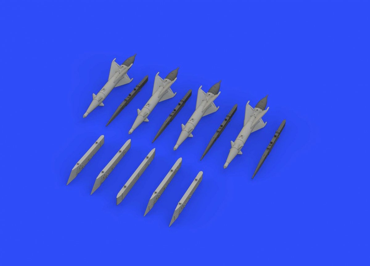 Missiles RS-2US avec pylônes pour MiG-21 Eduard 672192, échelle 1/72 – image 2