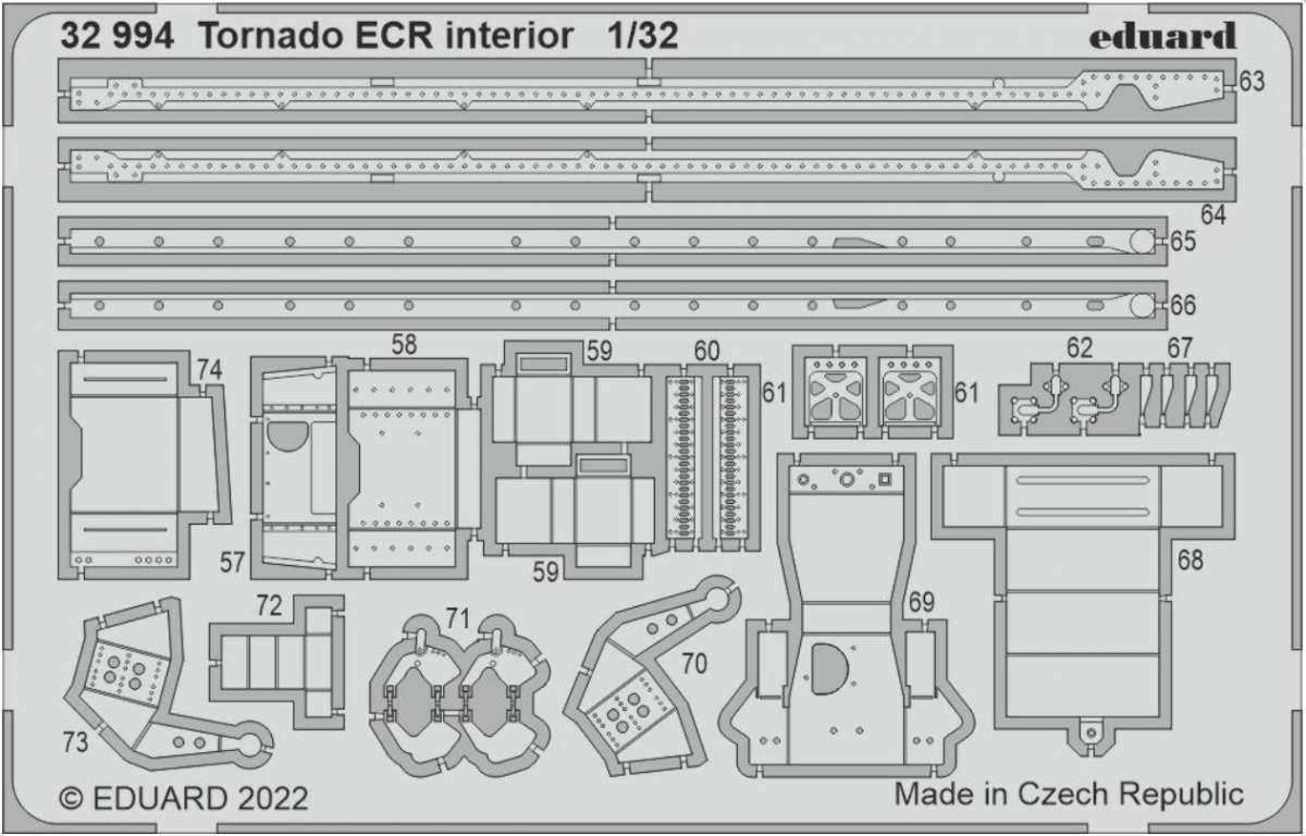 Intérieur Eduard 32994 Tornado ECR ITALERI 1/32 – Bild 3