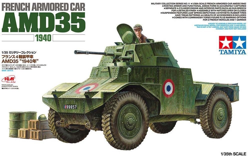 Tamiya 32411 AMD 35 VOITURE BLINDÉE FRANÇAISE 1940 (1/35)