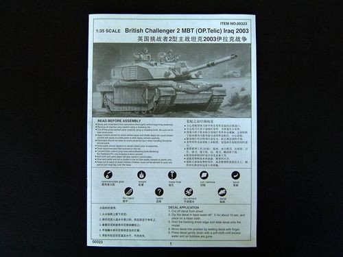 Trumpeter 00323 Char de combat principal britannique Challenger 2 (OP. Telic) Irak 2003 (1/35) – image 17