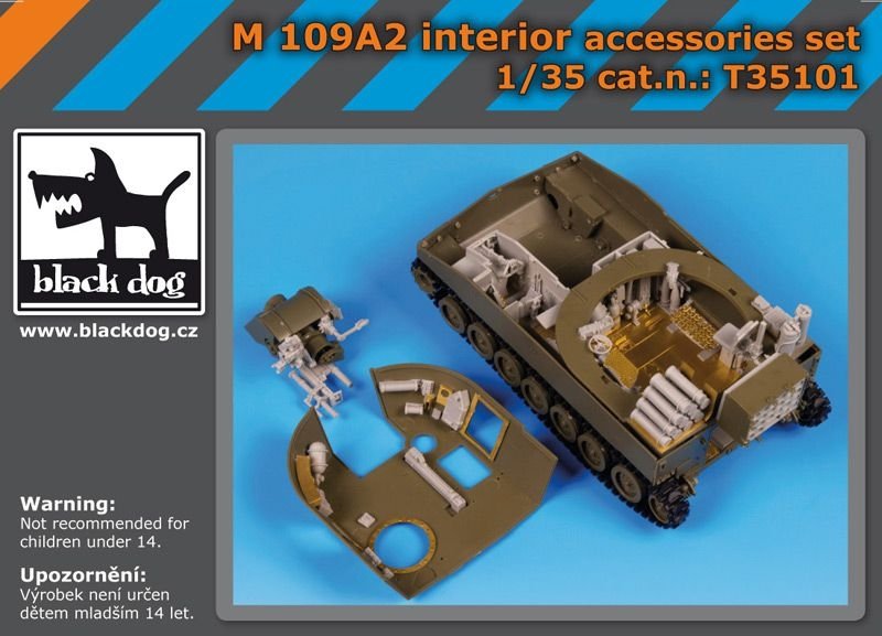 Ensemble d&amp;#39;accessoires intérieurs Black Dog T35101 M 109 A2 1/35