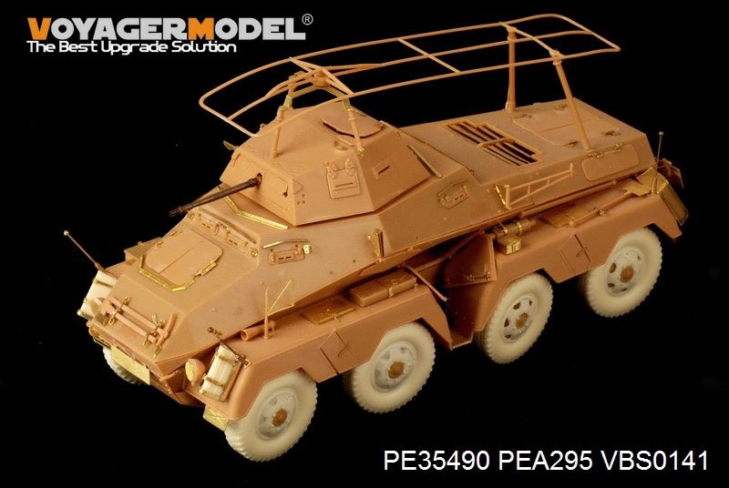 Maquette Voyager PE35490 Sd.Kfz.232 8 ROD allemand de la Seconde Guerre mondiale, version initiale pour AFV 35232, échelle 1/35 – immagine 3