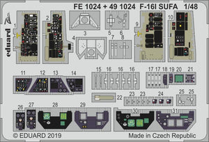 Eduard 491024 F-16I SUFA intérieur 1/48 HASEGAWA