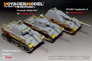 Plan de conception de base du prototype de Panther II allemand de la Seconde Guerre mondiale, modèle Voyager PE35870, pour AMUSING HOBBY, échelle 1/35 – imagen 9
