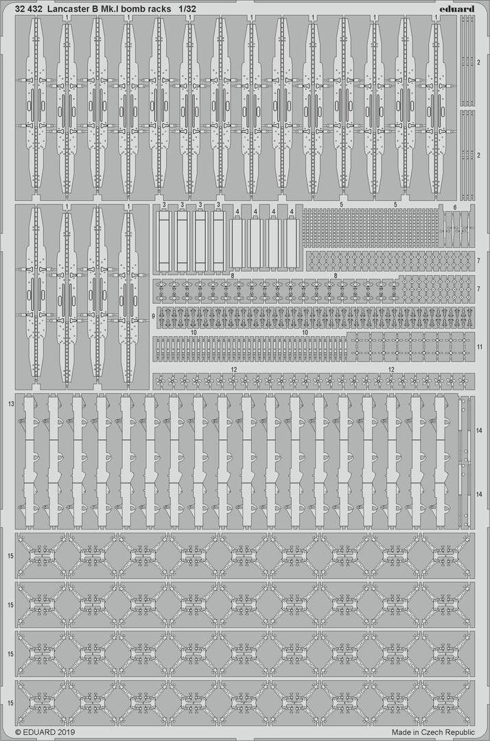Eduard 32432 Lancaster B Mk. et supports de bombes 1/32 HONG KONG MODELS