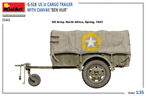 MiniArt 35443 G-518 US 1t REMORQUE CARGO AVEC TOILE BEN HUR 1/35 – Bild 8