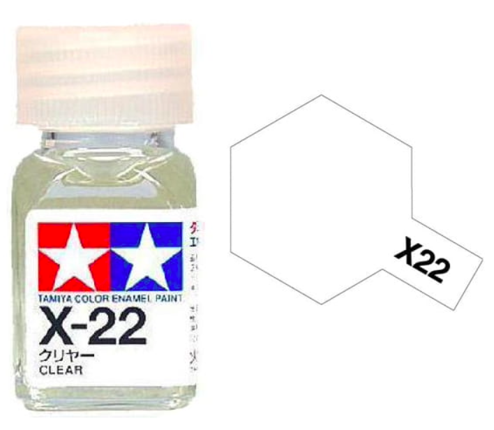 Peinture émail transparente Tamiya X22 (80022)