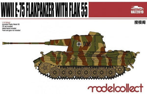 Modelcollect UA72019 Allemagne Seconde Guerre mondiale E-75 Flakpanzer avec Flak55 1/72