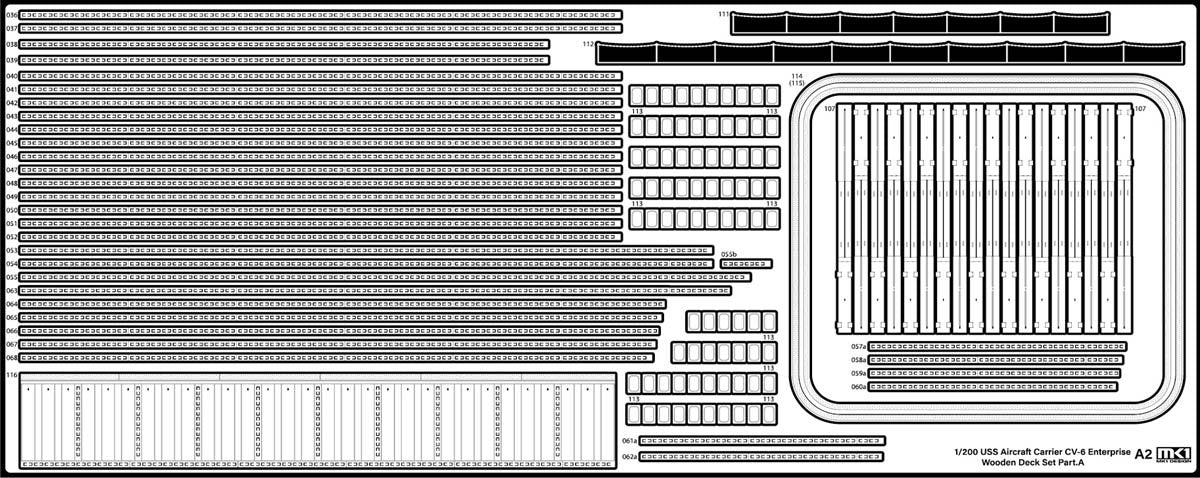 MK1 Design MD-20022 USS CV-6 Enterprise DX with Full Wooden Deck for Trumpeter 1/200 – zdjęcie 81