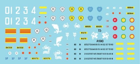 Star Decals 72-A1043 Vietnam 2. M113A1, M113 avec canon sans recul, M132 Zippo, porte-munitions M548, M577 1/72 – image 3