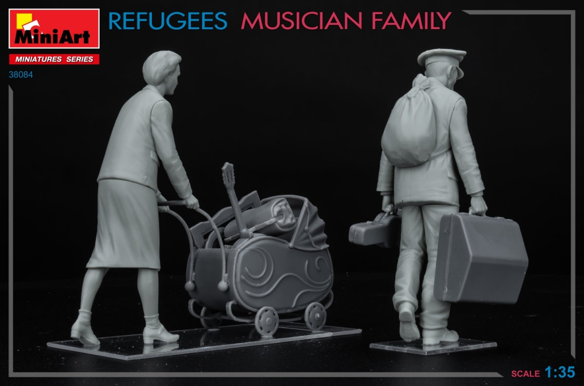 MiniArt 38084 RÉFUGIÉS. FAMILLE MUSICIEN 1/35 – Bild 4