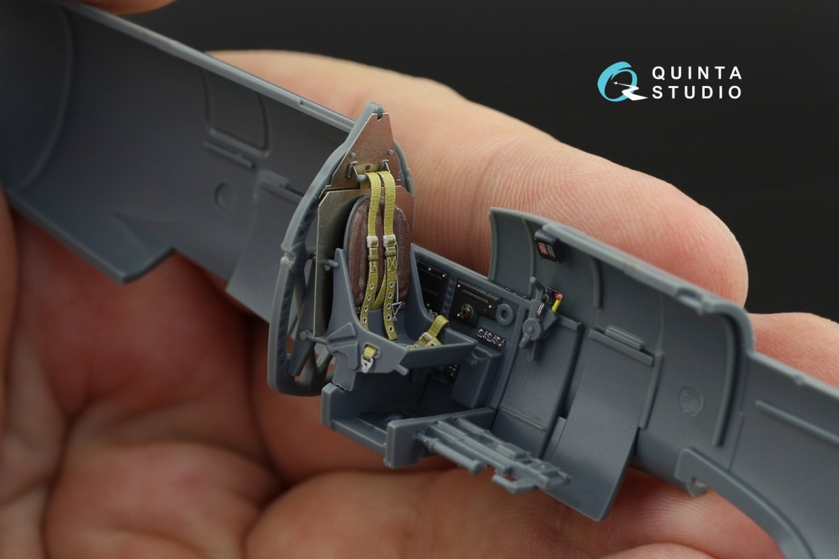 Intérieur imprimé en 3D et coloré sur papier décalcomanie (Eduard) Quinta Studio QD48121 Spitfire Mk.XVI 1/48  – image 10