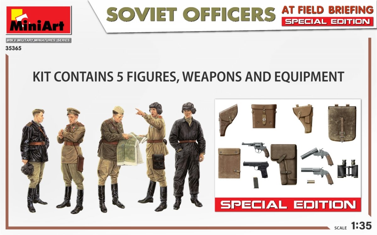 MiniArt 35365 OFFICIERS SOVIETIQUES AU BRIEFING SUR LE TERRAIN. ÉDITION SPÉCIALE 1/35 – image 2