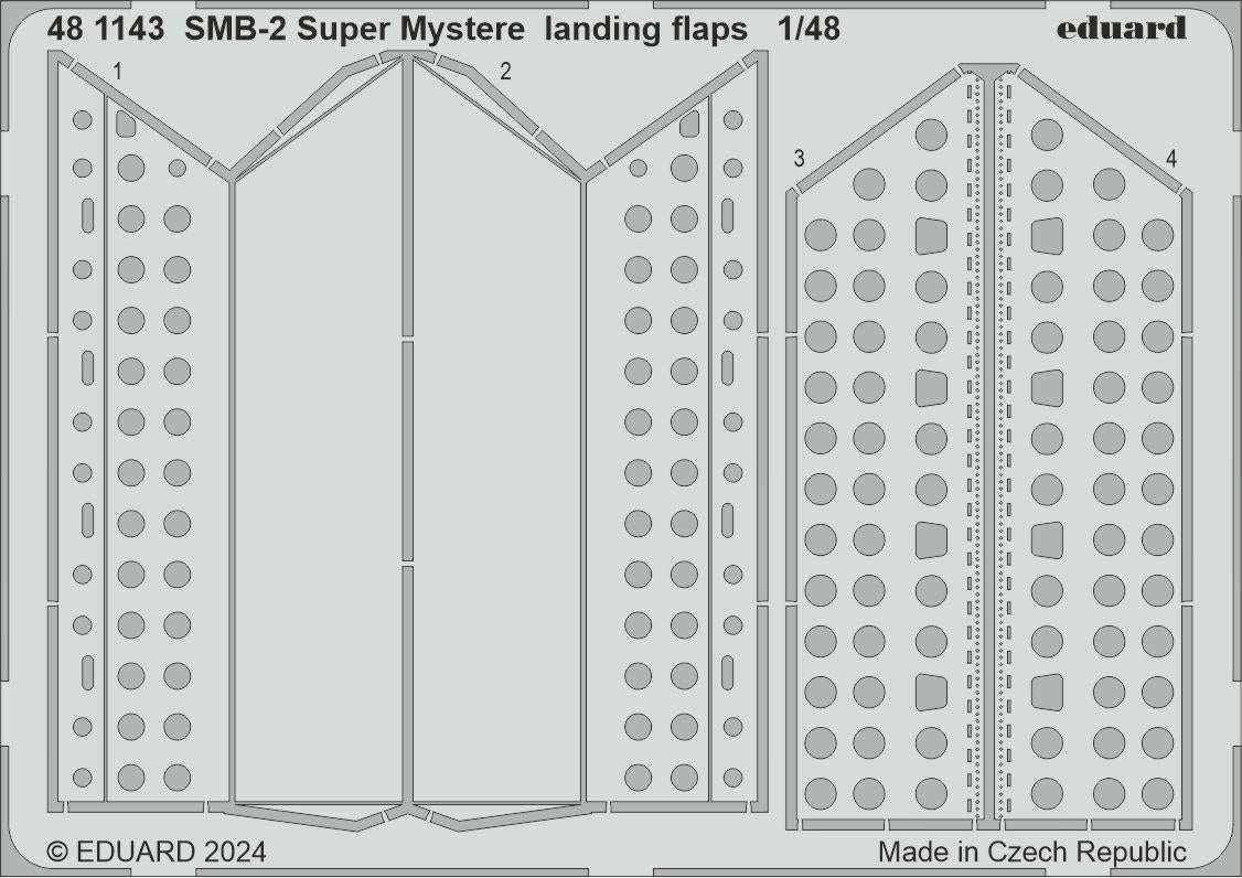 Eduard 481143 SMB-2 Super Mystère volets d&amp;#39;atterrissage SPECIAL HOBBY 1/48