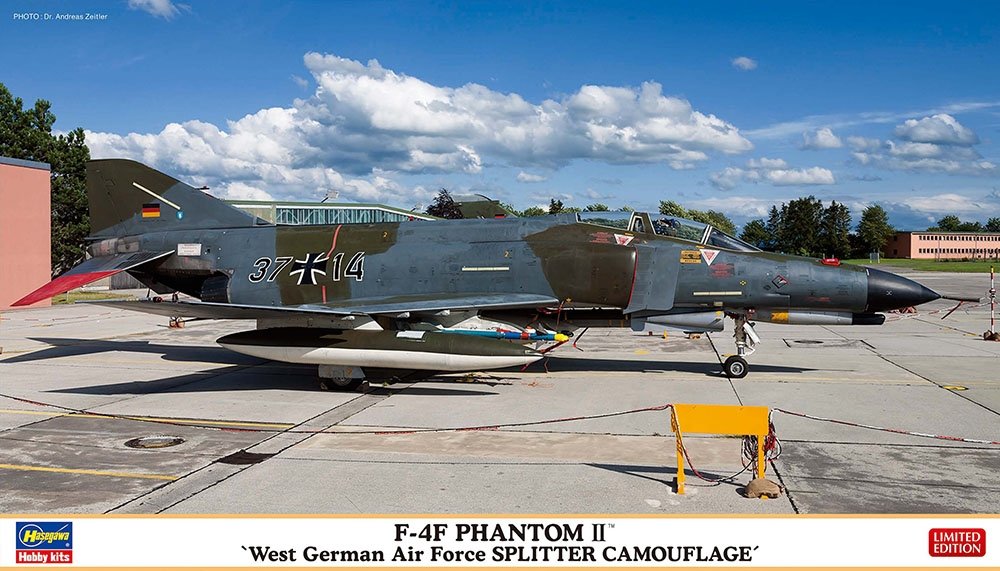 Hasegawa 02443 F-4F Phantom II « Camouflage Splitter de l&amp;#39;armée de l&amp;#39;air ouest-allemande » Édition limitée 1/72