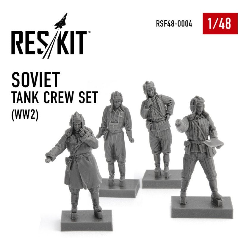 RESKIT RSF48-0004 Coffret d&amp;#39;équipage de char soviétique (Seconde Guerre mondiale) 1/48