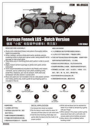 Trumpeter 05533 Fennek allemand LGS Version néerlandaise (1/35) – image 2