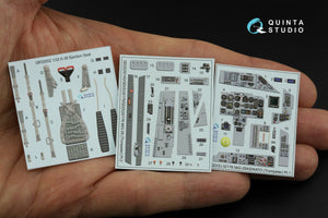 Intérieur imprimé en 3D et coloré sur papier décalcomanie pour MiG-29A de l&amp;#39;OTAN (Trumpeter), par Quinta Studio QD32176, échelle 1/32  – imagen 2