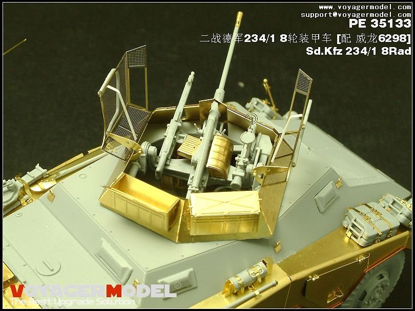 Voyager modèle PE35133 Sd.Kfz 234/1 8Rad (pour DRAGON 6298) 1/35  – immagine 2