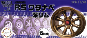 Roue Fujimi 193571 Série n° 16 RS Watanabe Jante profonde 15 pouces 1/24
