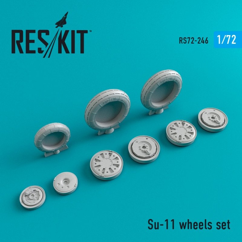 RESKIT RS72-0246 Jeu de roues Su-11 1/72
