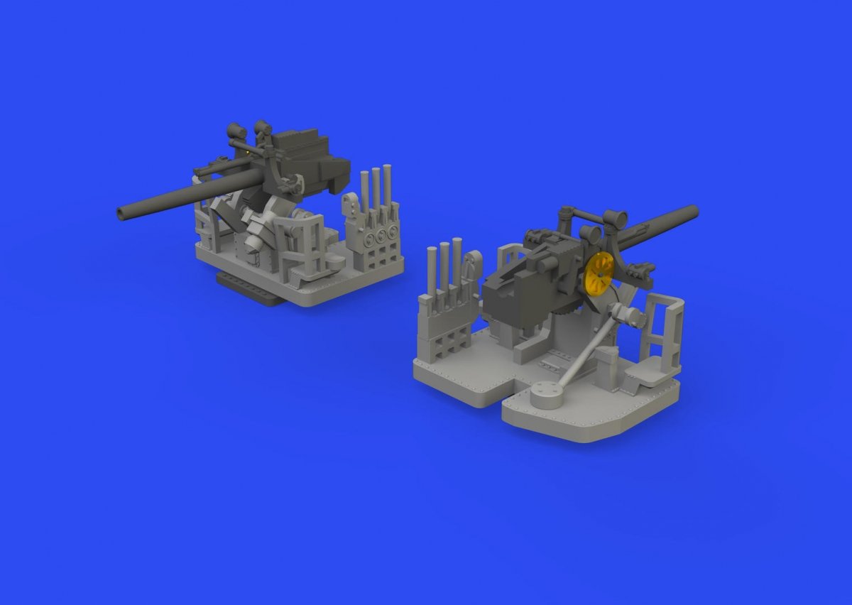 Eduard 653008 Canon de calibre 5"/25 Mk.10 ÉCHELLE 1/350