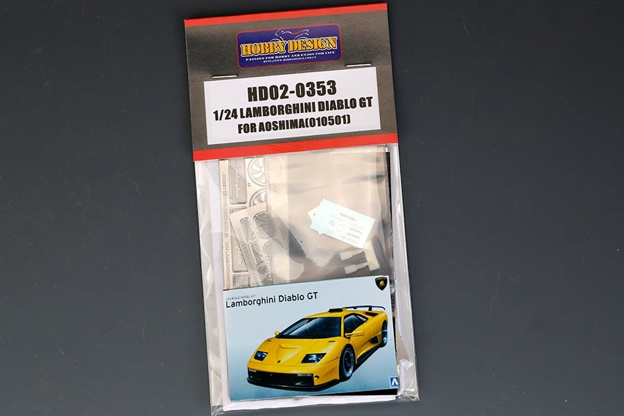 Hobby Design HD02-0353 Lamborghini Diablo GT pour Aoshima 01050 1/24