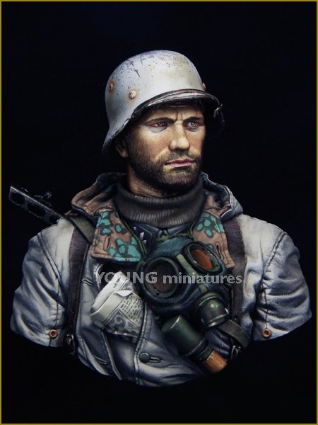 Young Miniatures YM1849 Motocycliste allemand Front de l&amp;#39;Est Seconde Guerre mondiale 1/10 – image 7