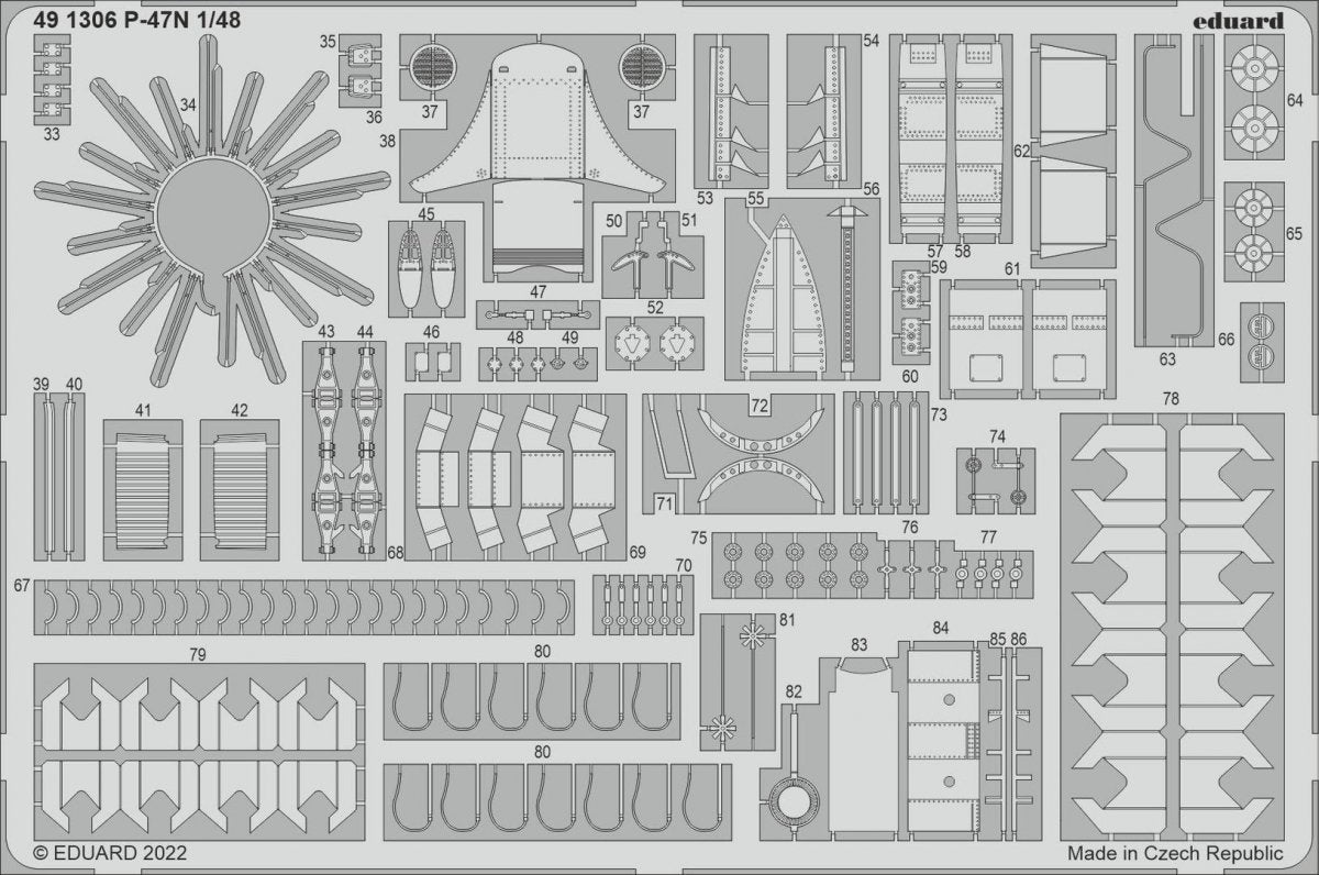 Eduard BIG49354 P-47N ACADEMY 1/48 – zdjęcie 4