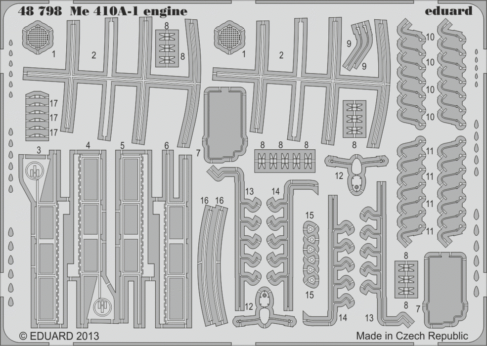 Moteur Eduard 48798 Me 410A-1 MENG 1/48