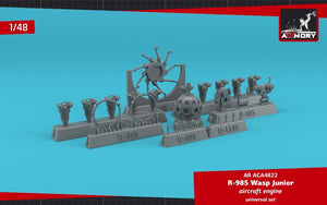 Armory Models ACA4822 R-985 Wasp Junior Moteur d&amp;#39;avion américain 1/48 – Bild 3