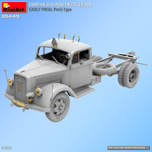 Miniart 35445 Camion cargo allemand 3 tonnes 3.6-36S Première production Type PmQ 1/35 – image 12
