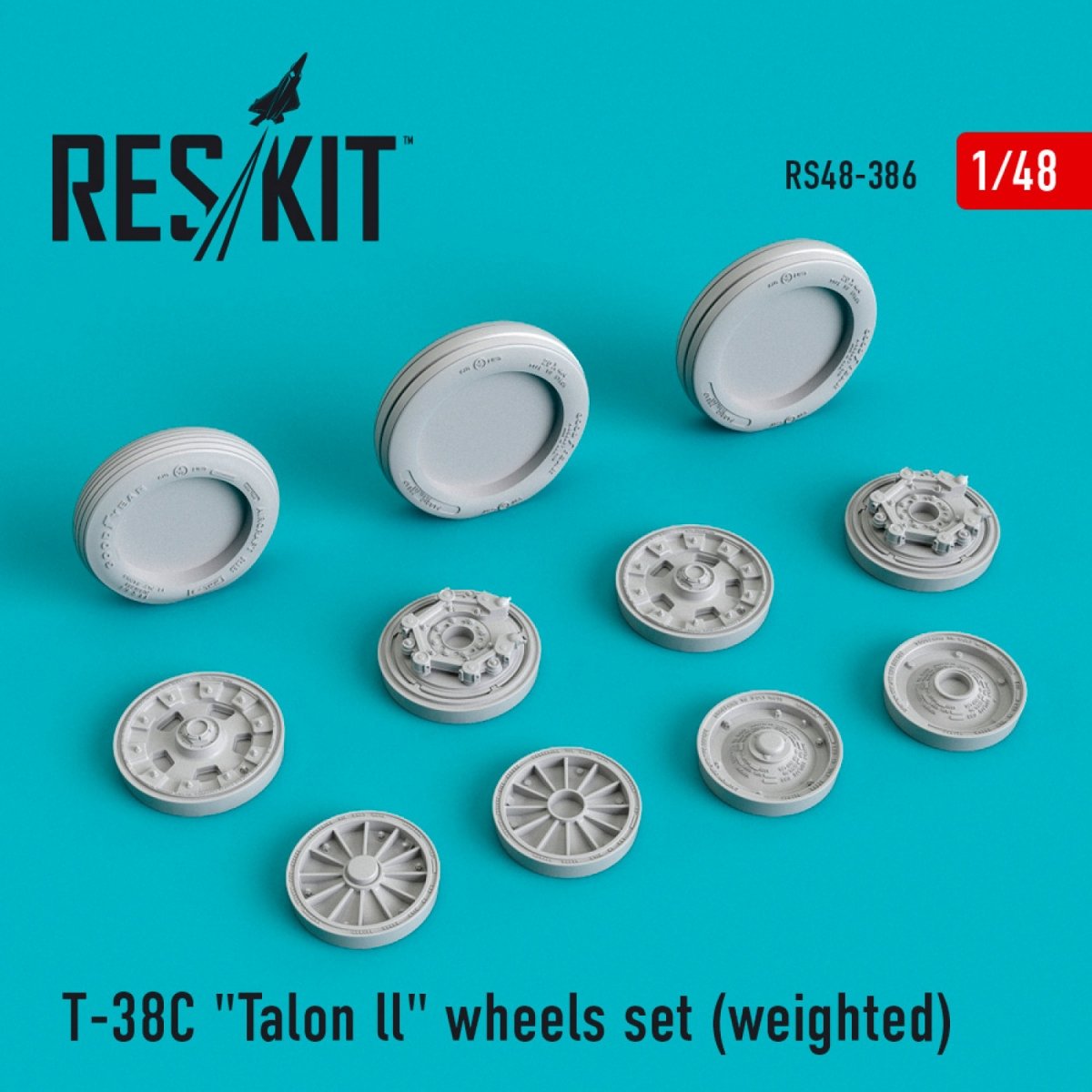 RESKIT RS48-0386 T-38C « TALON LL » JEU DE ROUES (LESTÉES) 1/48